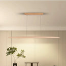 Axyaa Wood Linear LED Pendant Light with Remote Dimming