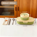 Axyaa Stainless Steel Insulated Lunch Box for Kids - Leak Proof Divided Container