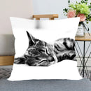 Axyaa Pet Cat Bed Pillowcase - Cute Animal Printed Cushion Cover