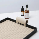 Axya Luxe Beige Leather Jewelry Tray for Home Decor, 30x35 cm