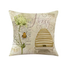 Axyaa Easter Bunny Egg Pillow Cover Spring Farmhouse Home Decor Butterflies Flowers