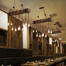 Axyaa Retro Boat Wooden Pendant Lights for Kitchen Island Loft Decor