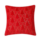 Luxurious Christmas Tree Embroidered Pillow Covers by Axyaa