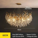 Axyaa Crystal Branch Chandelier Ceiling Pendant for Living Dining Bedroom Lighting