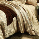 Axyaa Luxury Jacquard Bedding Set King Queen European American Satin 220x240