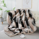 Axyaa Luxury Faux Fur Winter Blanket | High-End Mink Velvet Sofa Throw