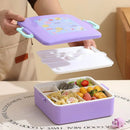 Axyaa Kids Bento Lunch Box: Portable, Microwavable, Leakproof Storage Container