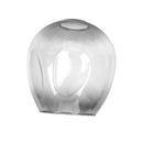 Axyaa Grey Handblown Art Glass Oval Shade for Ceiling & Wall Lights