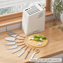 Axyaa Knife Stand: Multifunctional Kitchen Holder & Countertop Storage Box