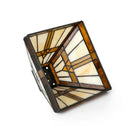 Axyaa Vintage Square Stained Glass Lampshade for Table, Pendant, Floor Lamps