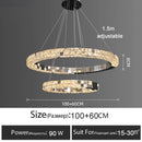 Axyaa Modern Luxury Crystal Pendant Chandelier for Bedroom, Dining, Living Room Lighting