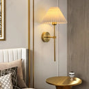 Axyaa Fabric Wall Lamp E27 Minimalist Design for Bedroom Living Room Lighting