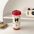 Axyaa 500ml Stainless Steel Insulated Tumbler with Straw
