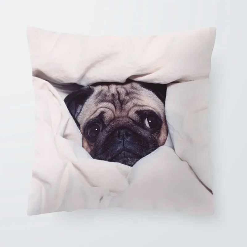 Axyaa Sanddog Shar Pei Polyester Pillow Case Cover 45*45cm