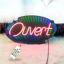 Axyaa Double-Sided Mirror Neon Light Sign with Remote Control Color Change