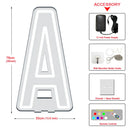 Axyaa Large Colorful Neon Light Sign with A-Z Alphabet & Free Stand