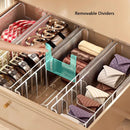 Axyaa Expandable Belt Organizer with Dividers: Clear Snack Storage Box