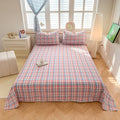 Axyaa Solid Color Lattice Yarn-Dyed Sheets - Soft and Skin-Friendly