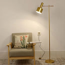 Axyaa Nordic Black/Gold Floor Lamp for Living Room, Bedroom, and Home Decor