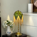 Axyaa Tassel Desk Lamp: Retro Nordic Bedroom Decor & Reading Light