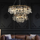 Axyaa Modern Luxury LED Crystal Chandelier for Elegant Home Décor