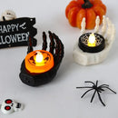 Axyaa Halloween LED Candlesticks Night Light - Battery Powered Electronic Candle for Party Décor