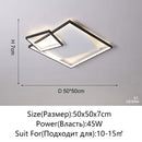 Axyaa LED Ceiling Light Modern Round Living Dining Kitchen Chandelier