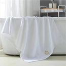 Axyaa Cotton Towel Set: Hand & Bath Towel Embroidered, White, Gift for Men/Women