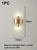 Axyaa Gold LED Wall Sconce Luxury Indoor Lighting for Home Decor