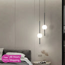 Axyaa Acrylic Ball Double Chandelier LED Pendant Light