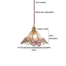 Axyaa Glass Lampshade Pendant Chandelier LED Lighting for Bedroom and Living Room