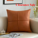 Axyaa Light Simulation Leather Thickened Throw Pillow - Waterproof Rectangular Cushion