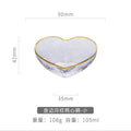 Axyaa Golden Trim Glass Bowl Set for Salad, Fruit & Dessert