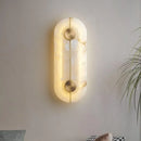 Axyaa Marble Wall Lamp Bedroom Living Room Copper Alabaster Lighting