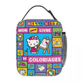 Axyaa Hello Kitty Insulated Lunch Tote for Travel Food Storage - Reusable Thermal Cooler