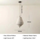 Axyaa Wabi Sabi Fabric Pendant Light LED Chandelier for Home Decor