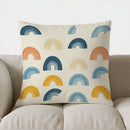Colorful Abstract Shapes Pillow Cover by Axyaa - Sofa, Bedroom, Car Décor