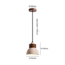 Axyaa Retro Rechargeable Bedside Pendant Lamp - Italian Vintage Style