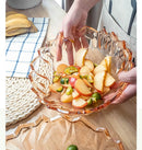 Axyaa Modern Minimalist Fruit Plate for Snacks and Dry Fruits