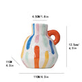 Axyaa Cartoon Ceramic Vase Teapot Handmade Porcelain Flower Home Decor