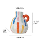 Axyaa Cartoon Ceramic Vase Teapot Handmade Porcelain Flower Home Decor