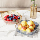 Axyaa Gold Edge Fruit Plate for Snacks, Desserts & Dried Fruits