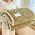 Axyaa Winter King Size Plaid Throw Blanket - Cozy Home Comforter