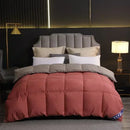 Axyaa White Down Comforter Duvet Winter Quilt Cotton Cover Twin King Size
