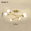 Axyaa Nordic Minimalist LED Pendant Chandelier for Bedrooms and Living Rooms