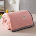 Axyaa Soft Flannel Coral Fleece Blanket - Winter Sofa & Office Nap Warmth