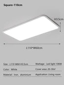 Axyaa Modern Round LED Dimmable Ceiling Light for Bedroom and Study Room