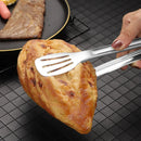 Axyaa Stainless Steel BBQ Tongs Set - Heat Resistant Kitchen Cooking Clips