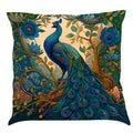 Axyaa Nordic Peacock Oil Painting Cushion Cover for Stylish Home Decor