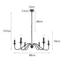 Axyaa Modern Iron Chandelier Light for Living Room, Kitchen, and Dining Room